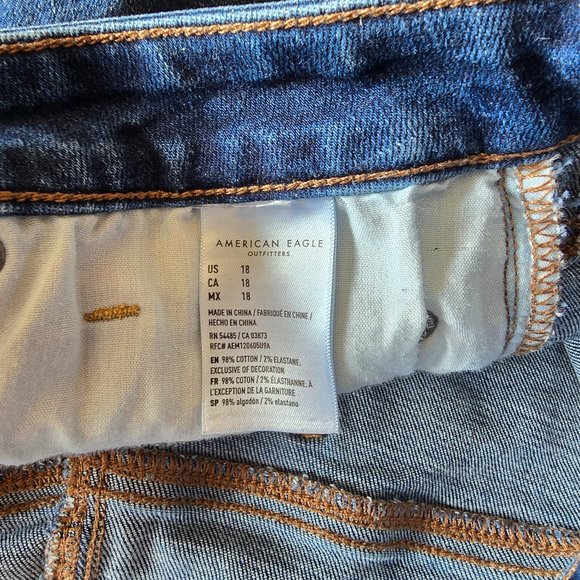 AMERICAN EAGLE SUPER STRETCH JEAN SHORTS 18 - Picture 8 of 8